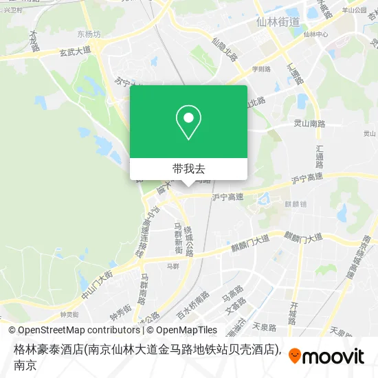 格林豪泰酒店(南京仙林大道金马路地铁站贝壳酒店)地图