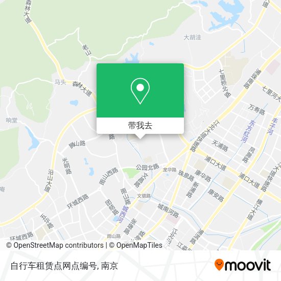 自行车租赁点网点编号地图
