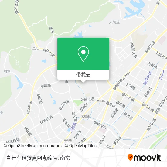 自行车租赁点网点编号地图
