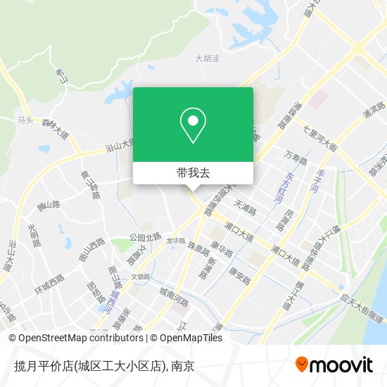 揽月平价店(城区工大小区店)地图