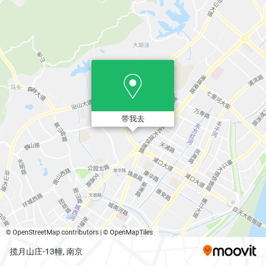 揽月山庄-13幢地图