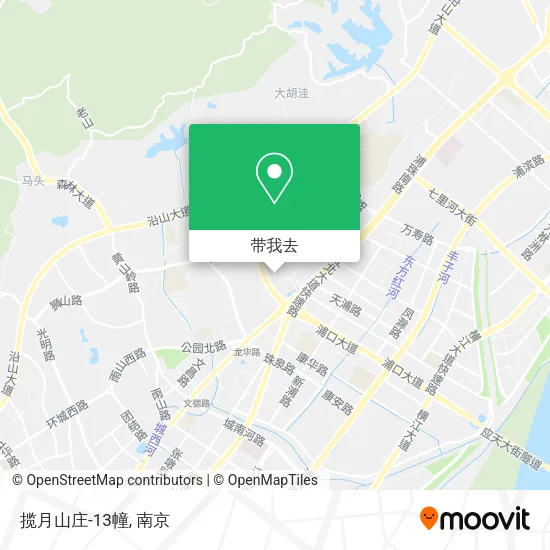 揽月山庄-13幢地图