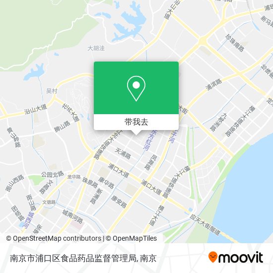 南京市浦口区食品药品监督管理局地图
