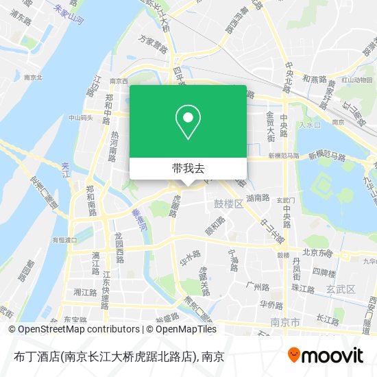 布丁酒店(南京长江大桥虎踞北路店)地图