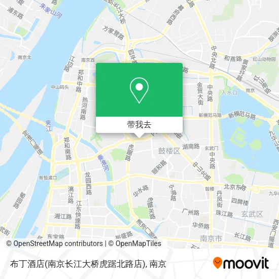 布丁酒店(南京长江大桥虎踞北路店)地图