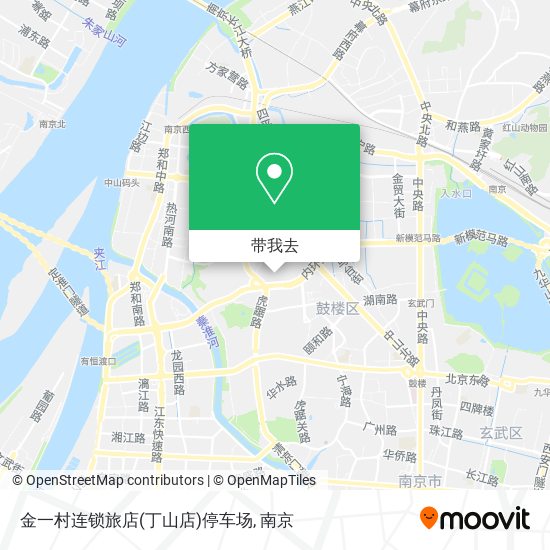 金一村连锁旅店(丁山店)停车场地图