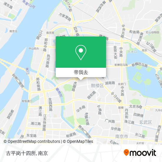 古平岗十四所地图