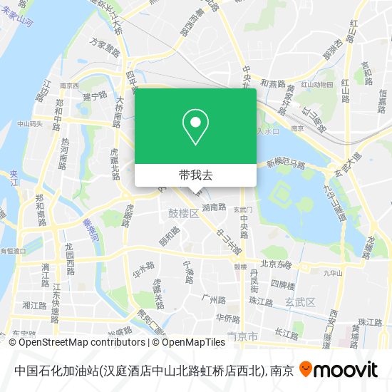 中国石化加油站(汉庭酒店中山北路虹桥店西北)地图