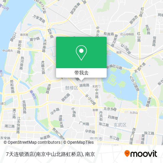 7天连锁酒店(南京中山北路虹桥店)地图