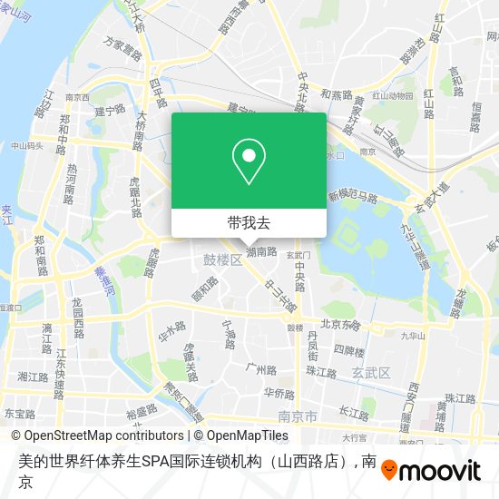 美的世界纤体养生SPA国际连锁机构（山西路店）地图
