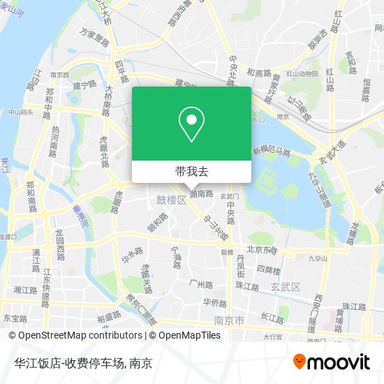 华江饭店-收费停车场地图