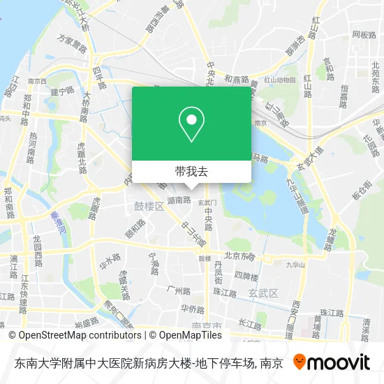 东南大学附属中大医院新病房大楼-地下停车场地图