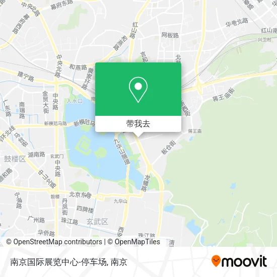 南京国际展览中心-停车场地图