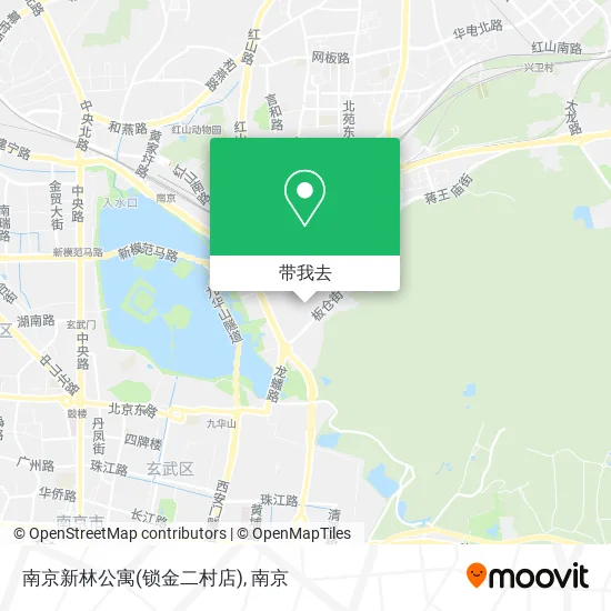 南京新林公寓(锁金二村店)地图