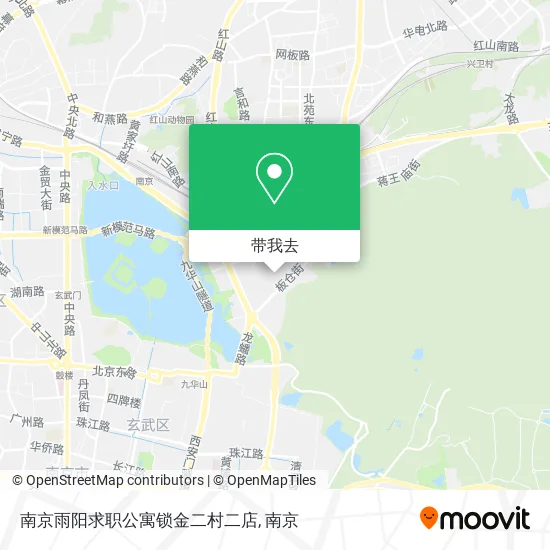 南京雨阳求职公寓锁金二村二店地图