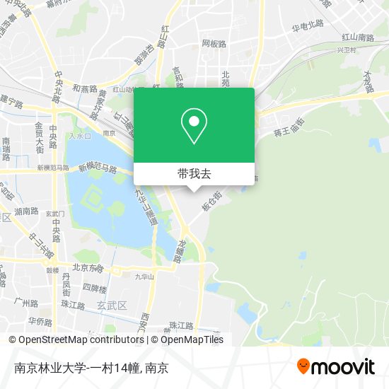 南京林业大学-一村14幢地图