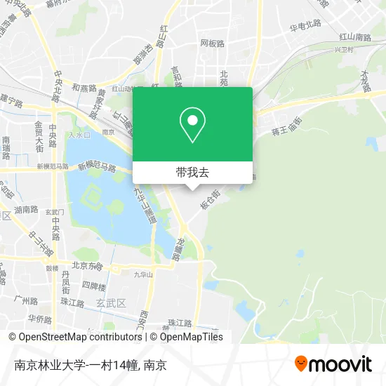 南京林业大学-一村14幢地图