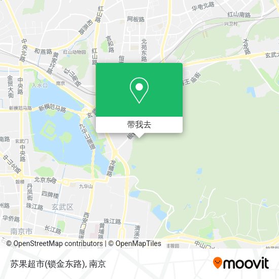 苏果超市(锁金东路)地图