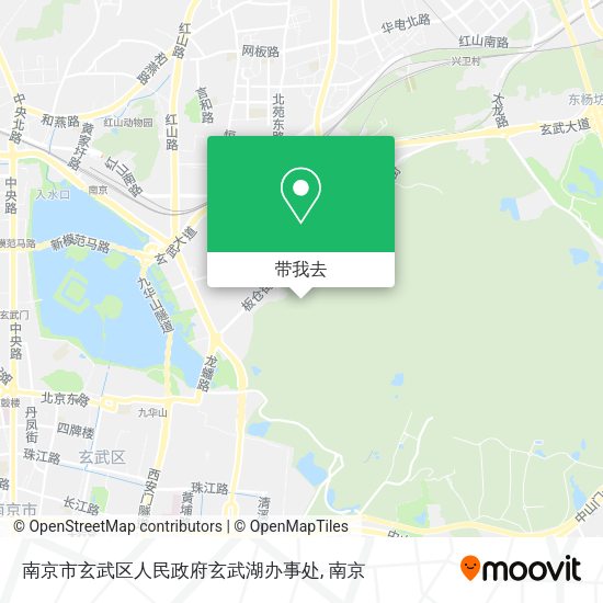 南京市玄武区人民政府玄武湖办事处地图