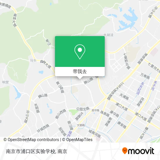 南京市浦口区实验学校地图