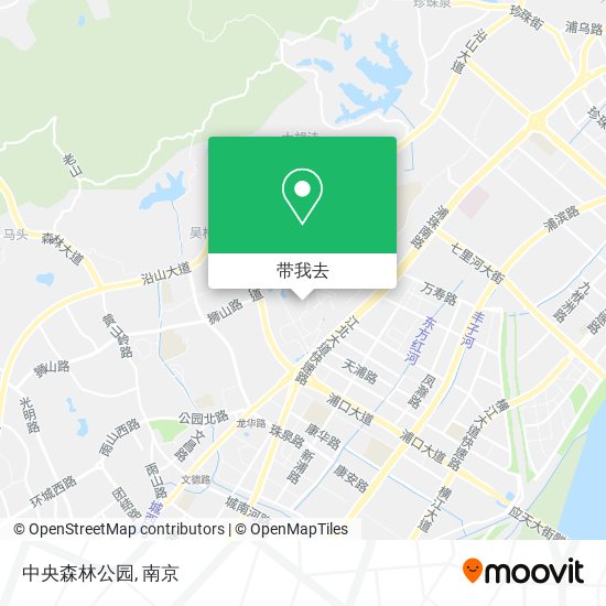 中央森林公园地图