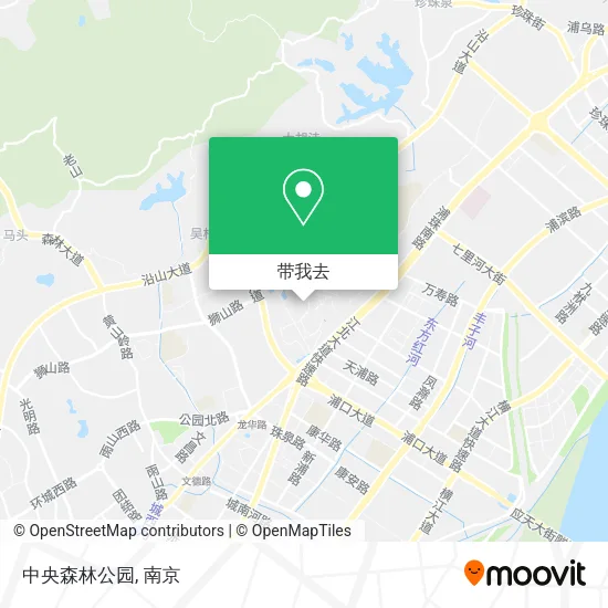 中央森林公园地图