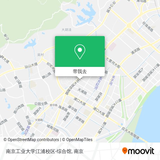 南京工业大学江浦校区-综合馆地图
