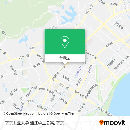 南京工业大学-浦江学生公寓地图