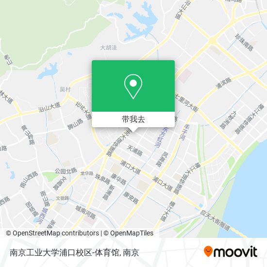 南京工业大学浦口校区-体育馆地图