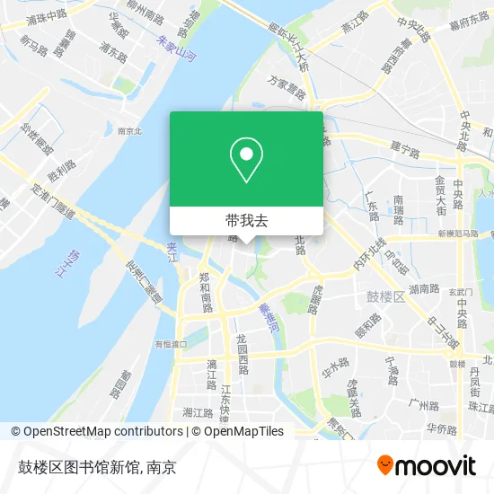 鼓楼区图书馆新馆地图