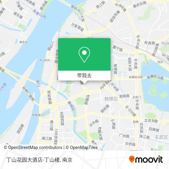 丁山花园大酒店-丁山楼地图