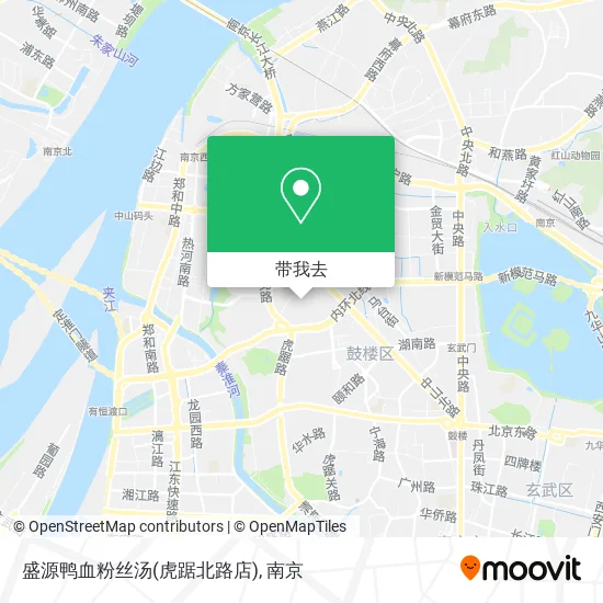 盛源鸭血粉丝汤(虎踞北路店)地图