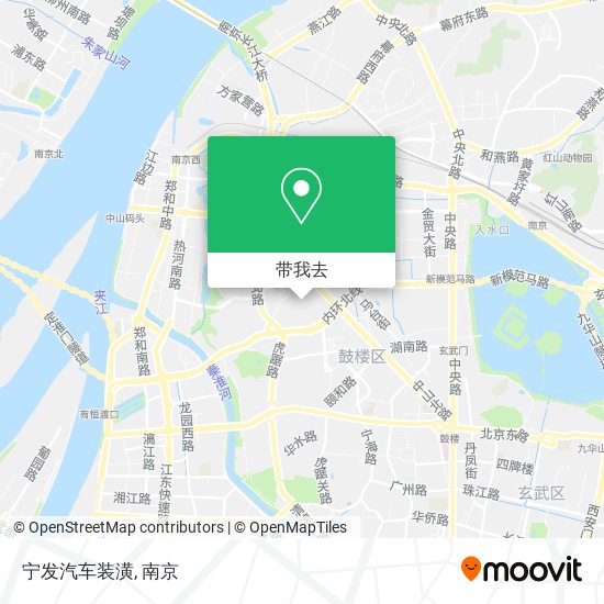 宁发汽车装潢地图