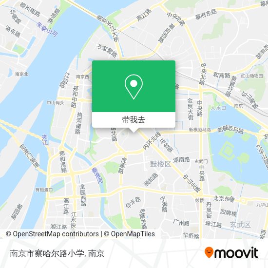 南京市察哈尔路小学地图
