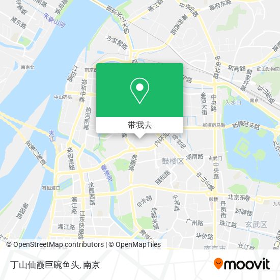 丁山仙霞巨碗鱼头地图