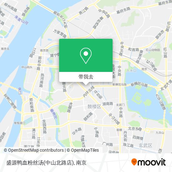 盛源鸭血粉丝汤(中山北路店)地图