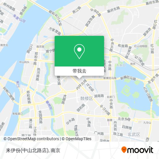 来伊份(中山北路店)地图