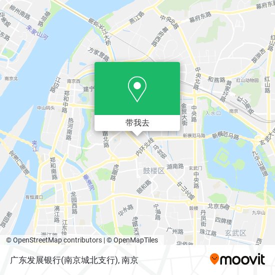 广东发展银行(南京城北支行)地图