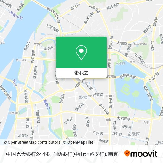 中国光大银行24小时自助银行(中山北路支行)地图