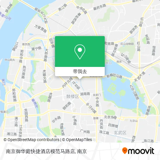 南京御华庭快捷酒店模范马路店地图