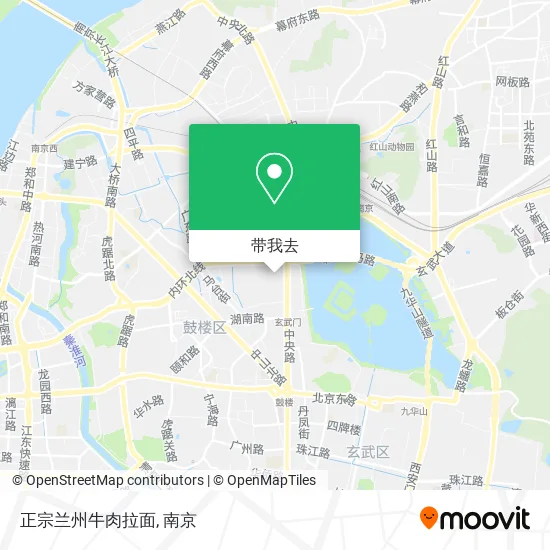 正宗兰州牛肉拉面地图