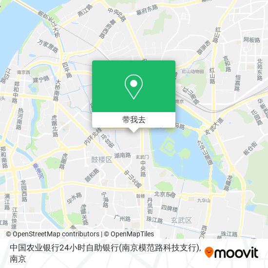 中国农业银行24小时自助银行(南京模范路科技支行)地图