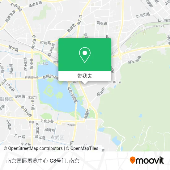 南京国际展览中心-G8号门地图