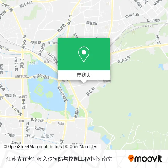 江苏省有害生物入侵预防与控制工程中心地图