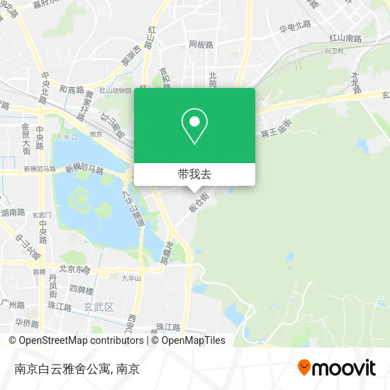 南京白云雅舍公寓地图
