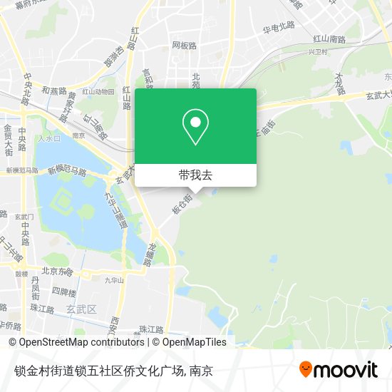 锁金村街道锁五社区侨文化广场地图
