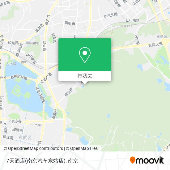 7天酒店(南京汽车东站店)地图