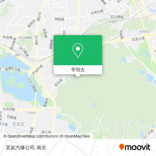 昊岚汽修公司地图