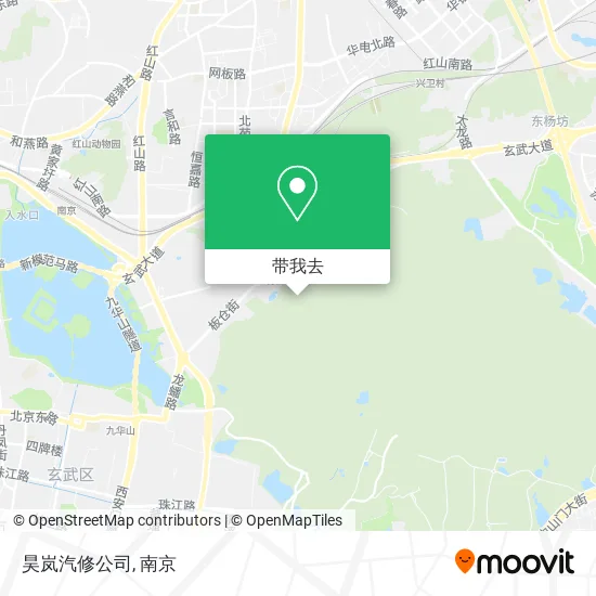 昊岚汽修公司地图