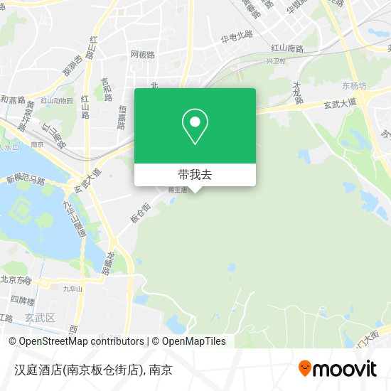 汉庭酒店(南京板仓街店)地图